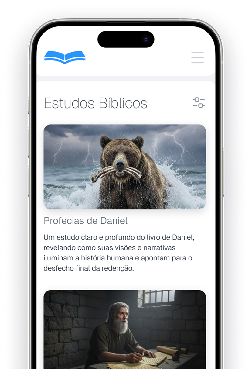 Tela do site com estudos